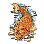 KOI FISH универсален суичър с качулка