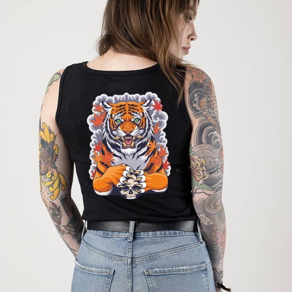 Потник с щампа TIGER SKULL