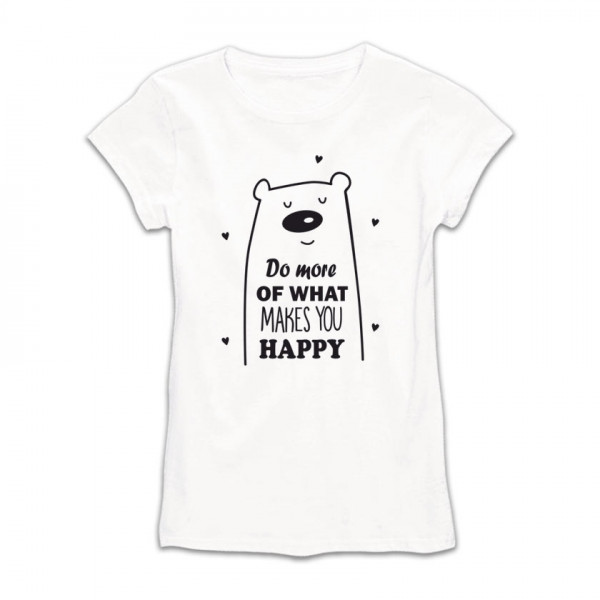 Дамска тениска с щампа HAPPY BEAR