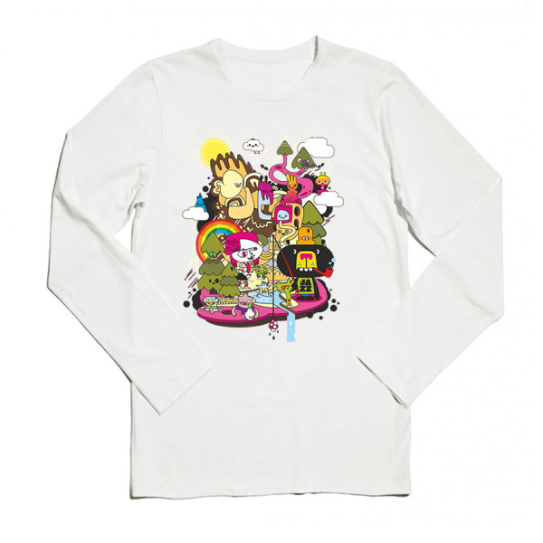 Унисекс блуза ръкав с щампа CHOKO HAPPY WORLD Унисекс блуза ръкав с щампа CHOKO HAPPY WORLD