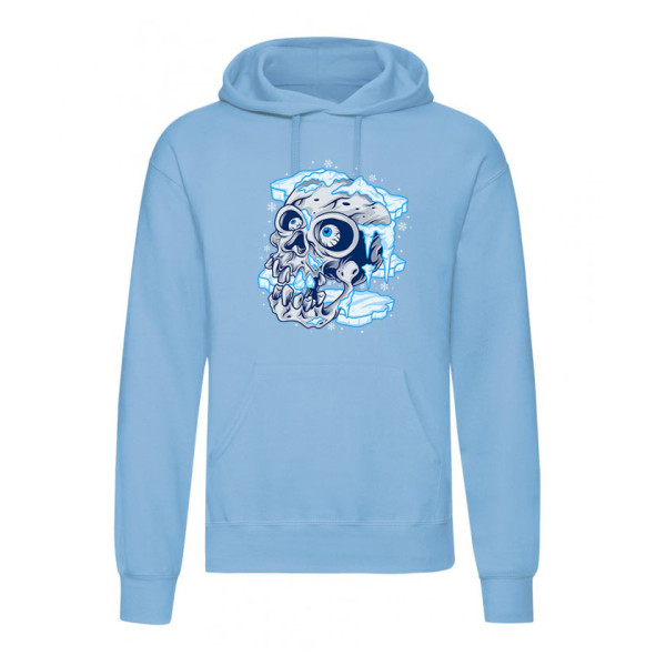 Суичър с щампа ICED SKULL