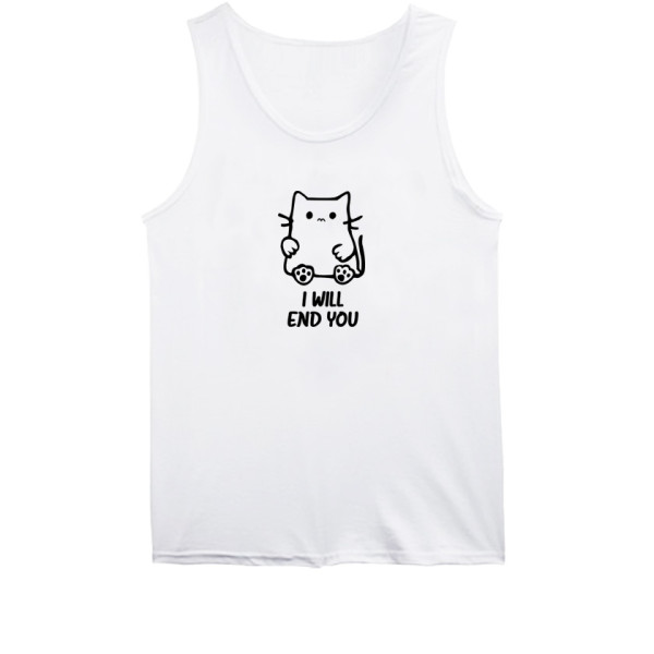 Потник с щампа I WILL END YOU