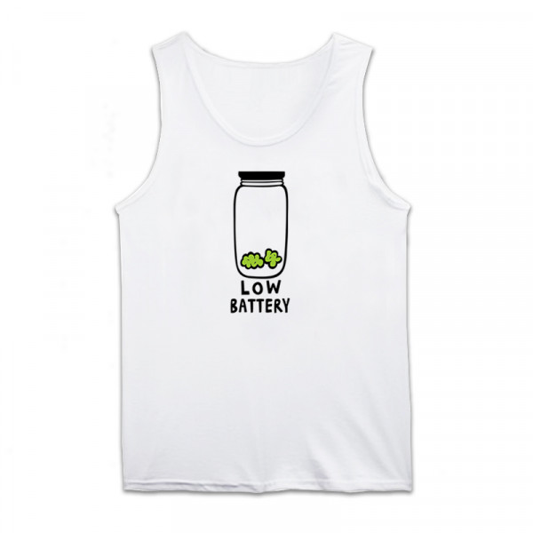 Потник с щампа LOW BATTERY