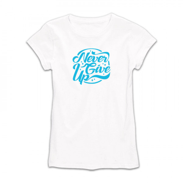 Дамска тениска с щампа NEVER