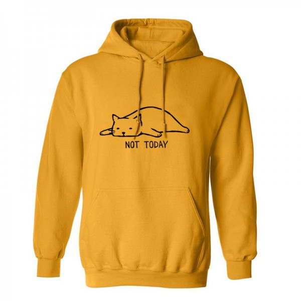 суичър с щампа NOT TODAY