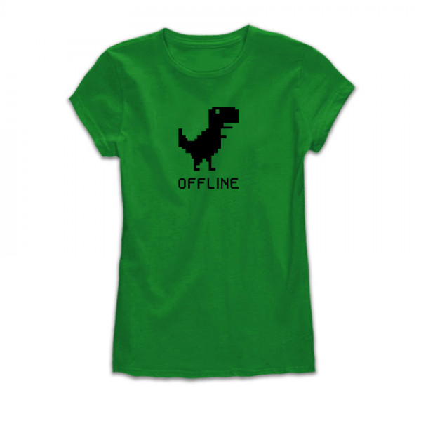 Дамска тениска с щампа OFFLINE