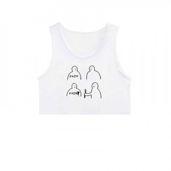 Кроп потник с щампа PAINT