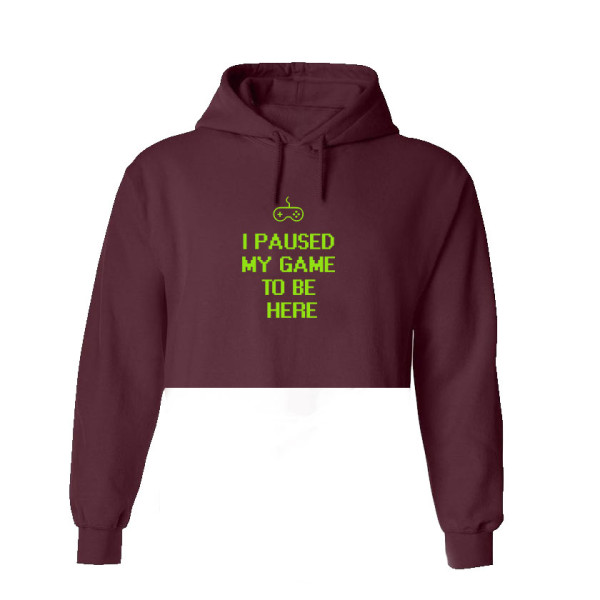 Кроп суичър PAUSED