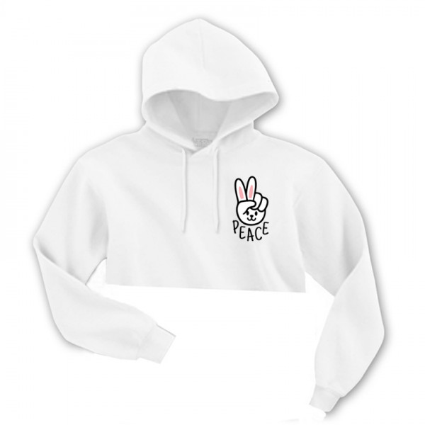 Кроп суичър PEACE