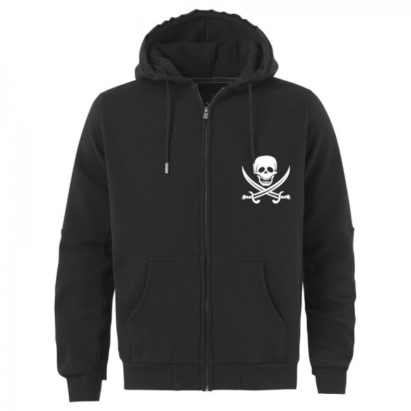 Суичър с цип и щампа PIRATE FLAG