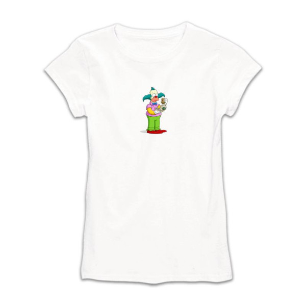 Дамска тениска с цветен принт BART SIMPSON 