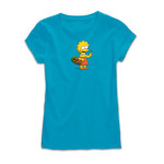 Дамска тениска с цветен принт LISA SIMPSON