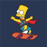 Тениска с Bart Simpson Skater от The Simpsons