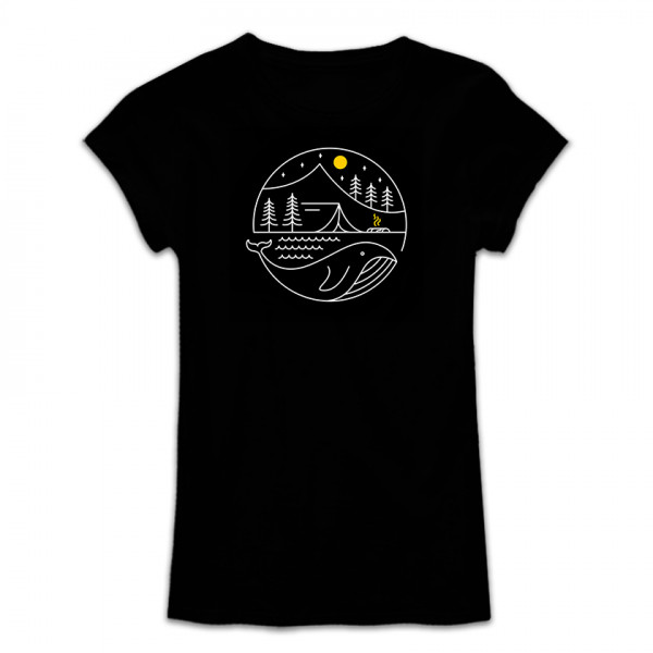 Дамска тениска с щампа CAMPING