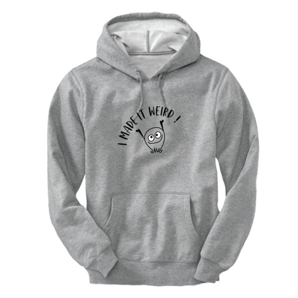 Суичър с щампа WEIRD