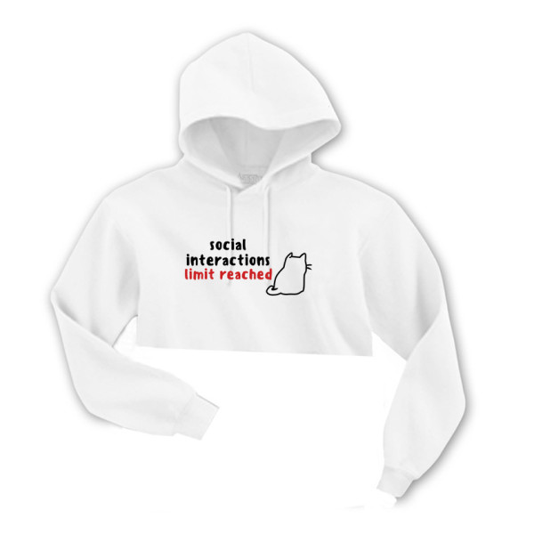 Кроп суичър SOCIAL INTERACTIONS