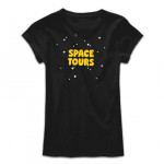 Дамска тениска с щампа SPACE TOURS