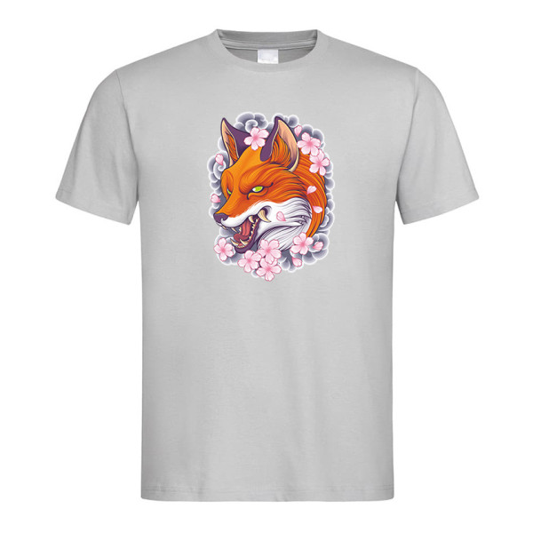 SPRING FOX унисекс / мъжка тениска с директен цветен принт