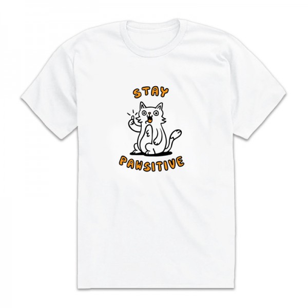 Унисекс тениска STAY PAWSITIVE