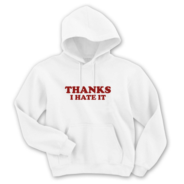 Суичър с щампа THANKS