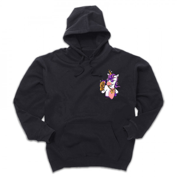 UNI универсален суичър с качула и директен цветен принт 