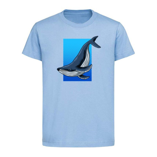 Тениска с цветен принт WHALE Тениска с цветен принт WHALE