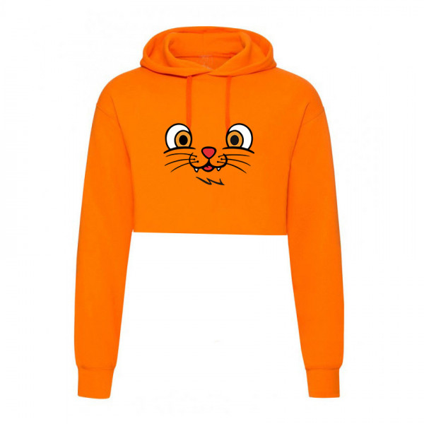 Кроп суичър CUTE CAT