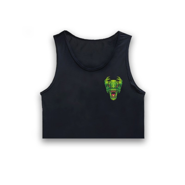 Кроп потник с щампа GREEN VIPER 