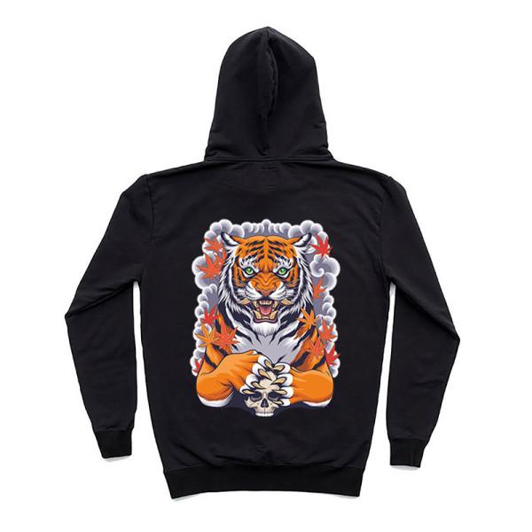 TIGER SKULL универсален суичър с качулка