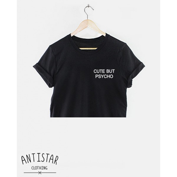 Кроп топ CUTE BUT PSYCHO