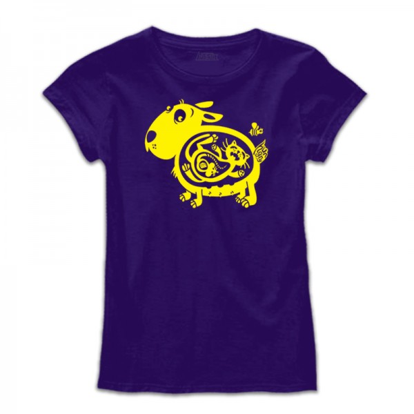 Дамска тениска с щампа HUNGRY