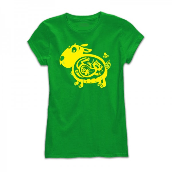 Дамска тениска с щампа HUNGRY