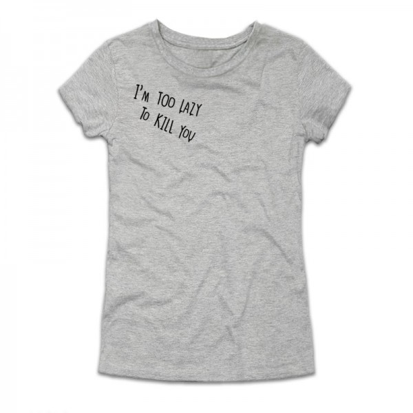 Дамска тениска с щампа LAZY