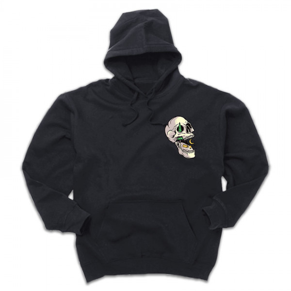 SKULL CAMP унисекс суичър с качулка с директен цветен принт - лагер в череп - 