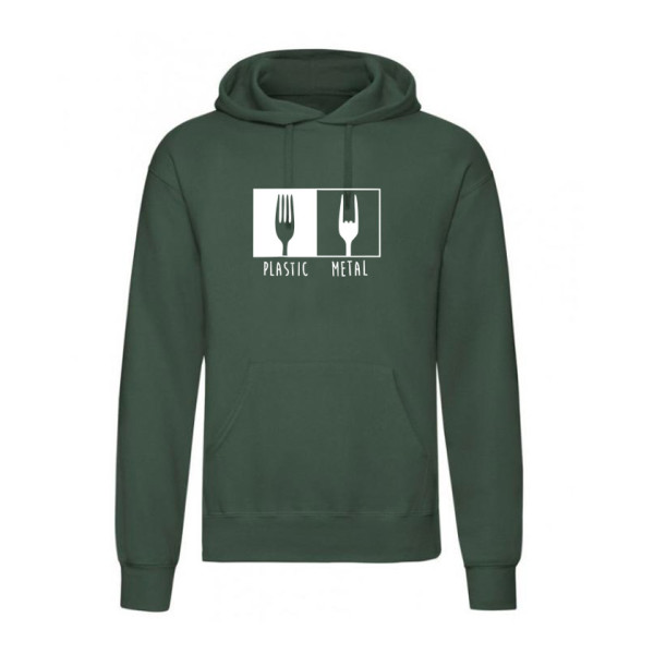 Суичър с щампа METAL